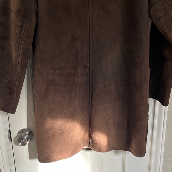 Vintage Lambskin penny lane suede shearling chocolate brown coat- medium - Picture 8 of 16